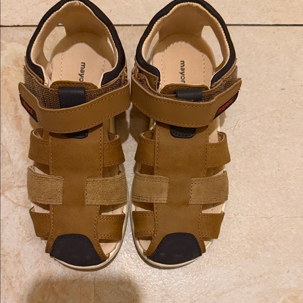Mayoral Tan/Brown Closed-Toe Kids Sandals